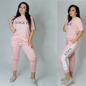 VOGUE 2 piece lounge set - PINK